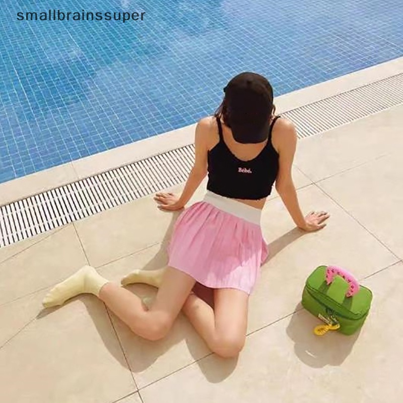 Áo Hai Dây Dệt Kim Thêu Chữ Ôm Dáng Thời Trang Mùa Hè Quyến Rũ Cho Nữ SBS