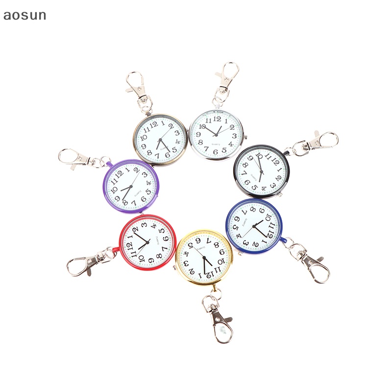 Aosun Đồng Hồ Bỏ Túi Kiêm Móc Khóa Phong Cách Vintage