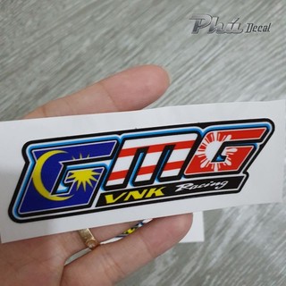 Tem decal lẻ gmg cờ thái lan 9x2.7cm