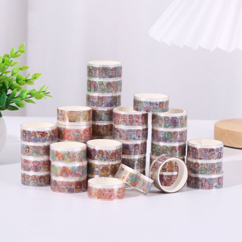 Miếng Dán pet Trong Suốt Họa Tiết Hoạt Hình Dễ Thương diy TZ049