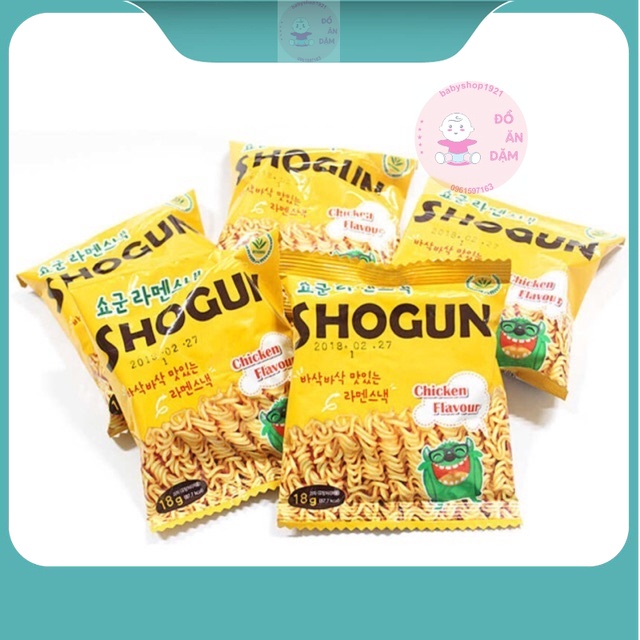 Mì Tôm Trẻ Em Shogun Hàn Quốc Vị Gà 18gam