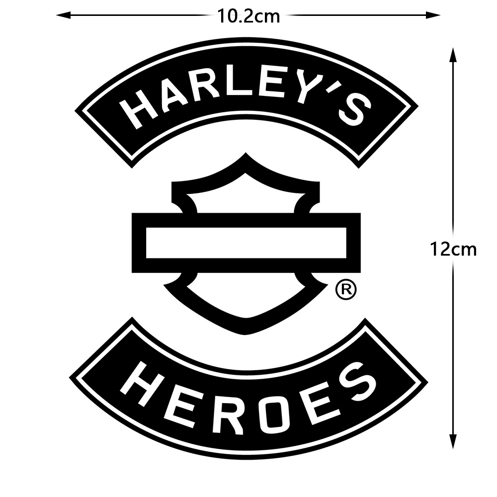 Nhãn Dán Trang Trí Nắp Bình Xăng Xe Mô Tô Harley Davidson In Logo Kiểu Retro