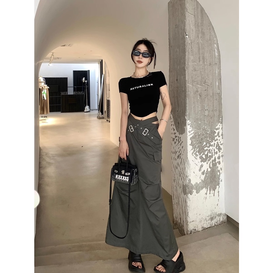 SAILIWEI váy Chân váy Retro work dress 2023 NEW Style 072003