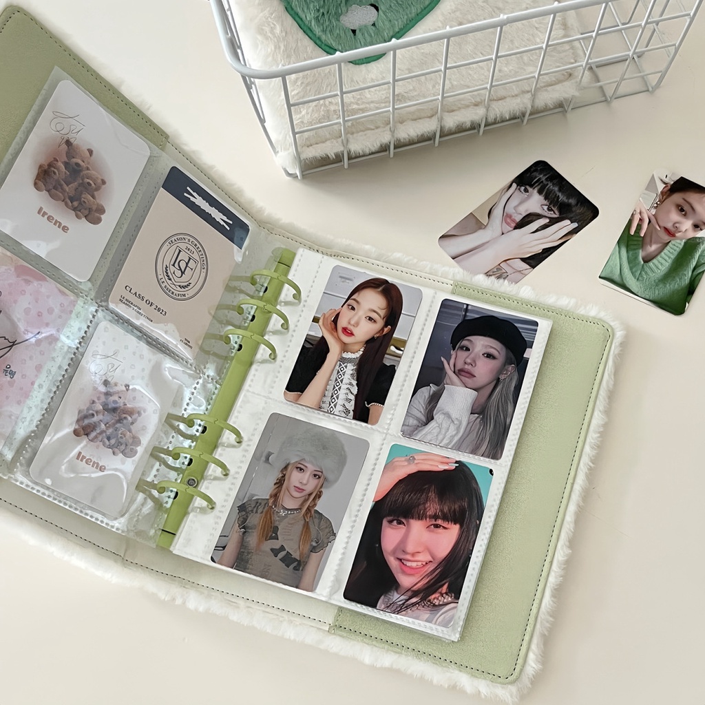 Cuốn Album Đựng Thẻ A6 10cm 17cm Bằng Lông Nhung Dễ Thương Xinh Xắn