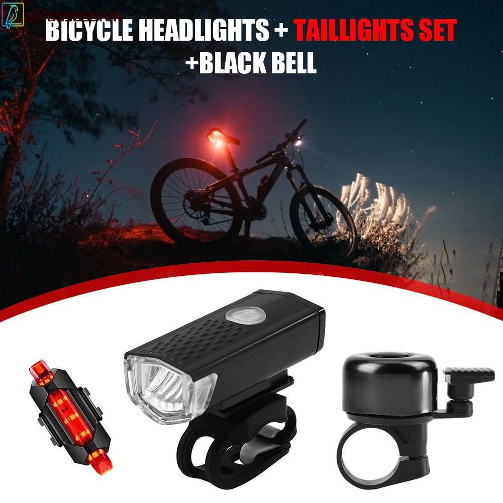 Bộ Đèn Pha LED Và Chuông An Toàn Ban Đêm Cho Xe Đạp