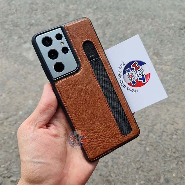 Ốp Điện Thoại Nillkin Aoge Bằng Da Phong Cách Sang Trọng Cao Cấp Kèm Khe Cắm Bút Cho Samsung Galaxy S21 Ultra 5G