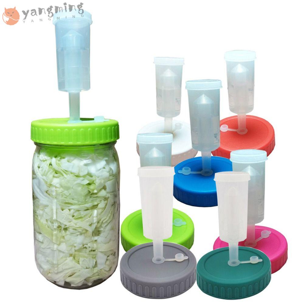 YANGMING Nắp Lên Men Bằng Silicone Cao Cấp 86mm Cho Lọ Mason Miệng Rộng