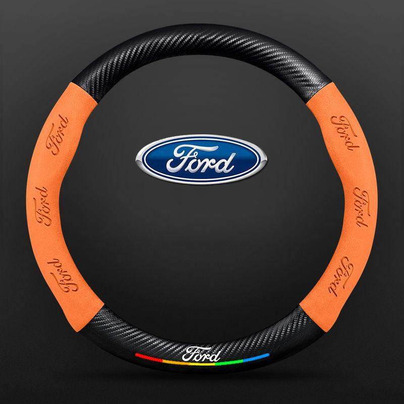 Vỏ Bọc Vô Lăng Bằng Da + Sợi Carbon 3D Cho Ford mk2 mk3 mondeo mk4 RANGER EVEREST FOCUS FIESTA Ecpsport