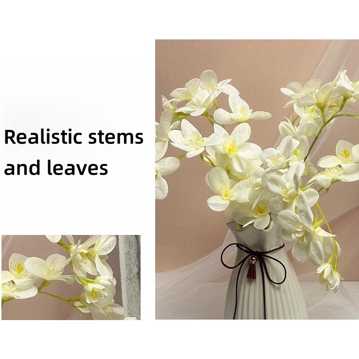 Hoa Lan Giả Hai Cánh Dùng Trang Trí Nhà Cửa / Tiệc Cưới / Giáng Sinh
