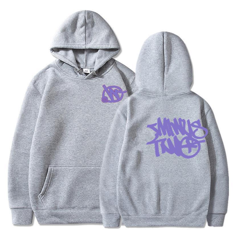 Áo hoodie Màu Trơn In Họa Tiết Bạc Hà Harajuku Thời Trang 2023 Y2K