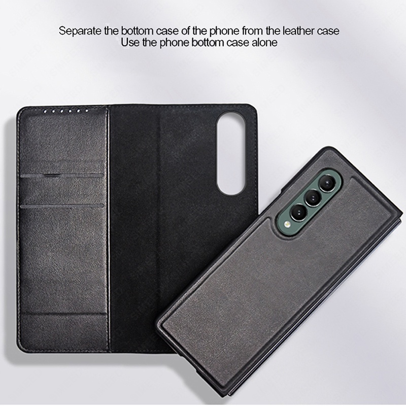 Ốp Điện Thoại Da Gập 2023 Cho Samsung Galaxy Z Fold 5 4 3 5G Samsung Z Fold 2 Fold4 Fold3 Fold5