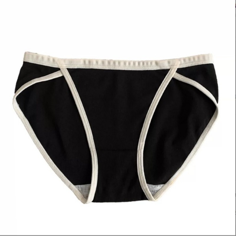 Quần Lót Cotton Lưng Thấp Xẻ Tà Thoáng Khí M-XL Cho Nữ