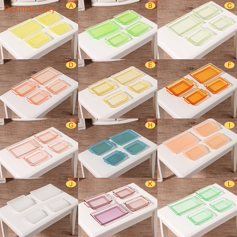 1 Bộ Khay Đựng Thức Ăn 1: 12 Dành Cho Nhà Búp Bê