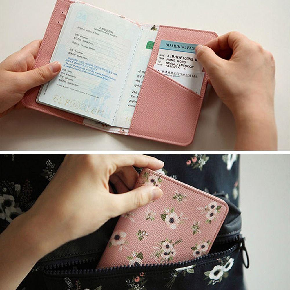 UUMIR Ví Da Pu Đựng Hộ Chiếu Trọng Lượng Nhẹ Hình Chữ Nhật Dành Cho Nam Nữ