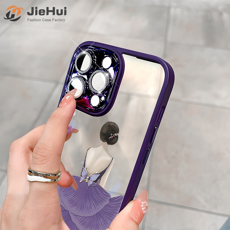 Ốp Điện Thoại Đính Kim Cương Lấp Lánh ZY101 Cho iPhone 14 13 12 11 Pro Max Plus ZY102