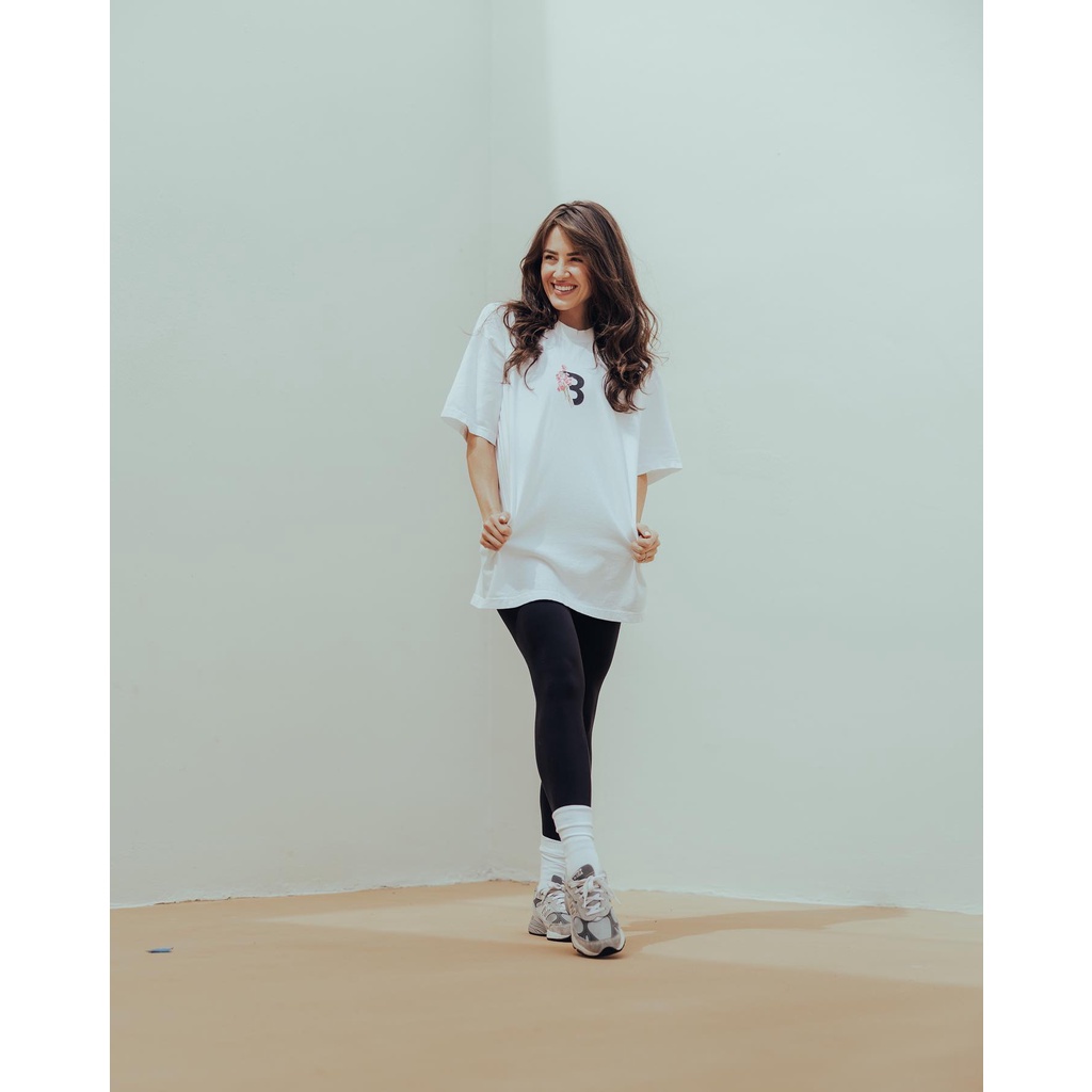 Ready stock chris's dirty b mentality short-sleeved tee sports stretch