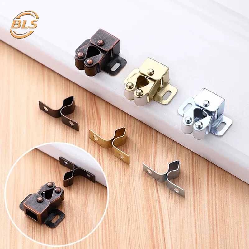 Khóa Lăn Kim Loại Cố Định Hai Con Lăn Chuyên Dụng Cho Tủ Quần Áo / Đồ Nội Thất