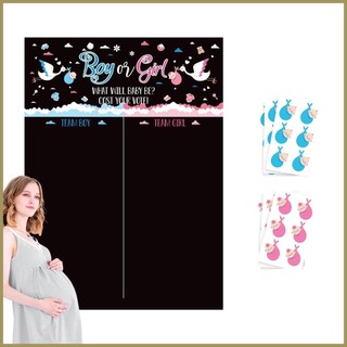 Áp Phích Dán Tường paca3vn Chơi Game Voting Baby / Apender Reveal Cho Bé Sơ Sinh