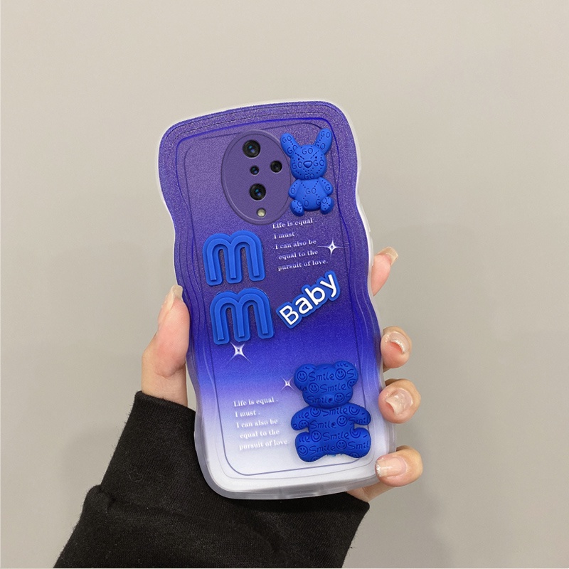 Ốp lưng vivo s1pro  Ốp Điện Thoại Đính Búp Bê 3D Màu gradient Cho vivo s1pro Dễ Thương