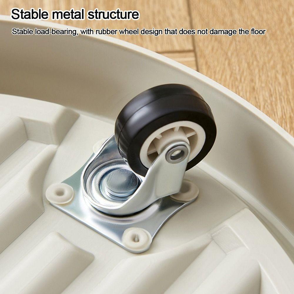 Đĩa Lót Chậu Hoa / Cây Cảnh Có Bánh Xe Di Chuyển Bằng Nhựa Bền Bỉ