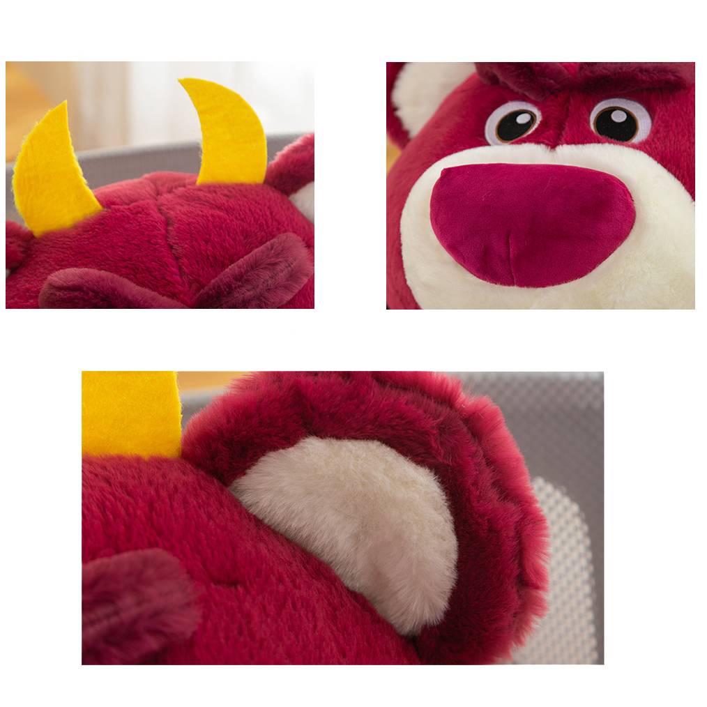 Thú Nhồi Bông Hình Gấu Dâu Tây 3 Demon Lotso Làm Quà Halloween Cho Bé Gái