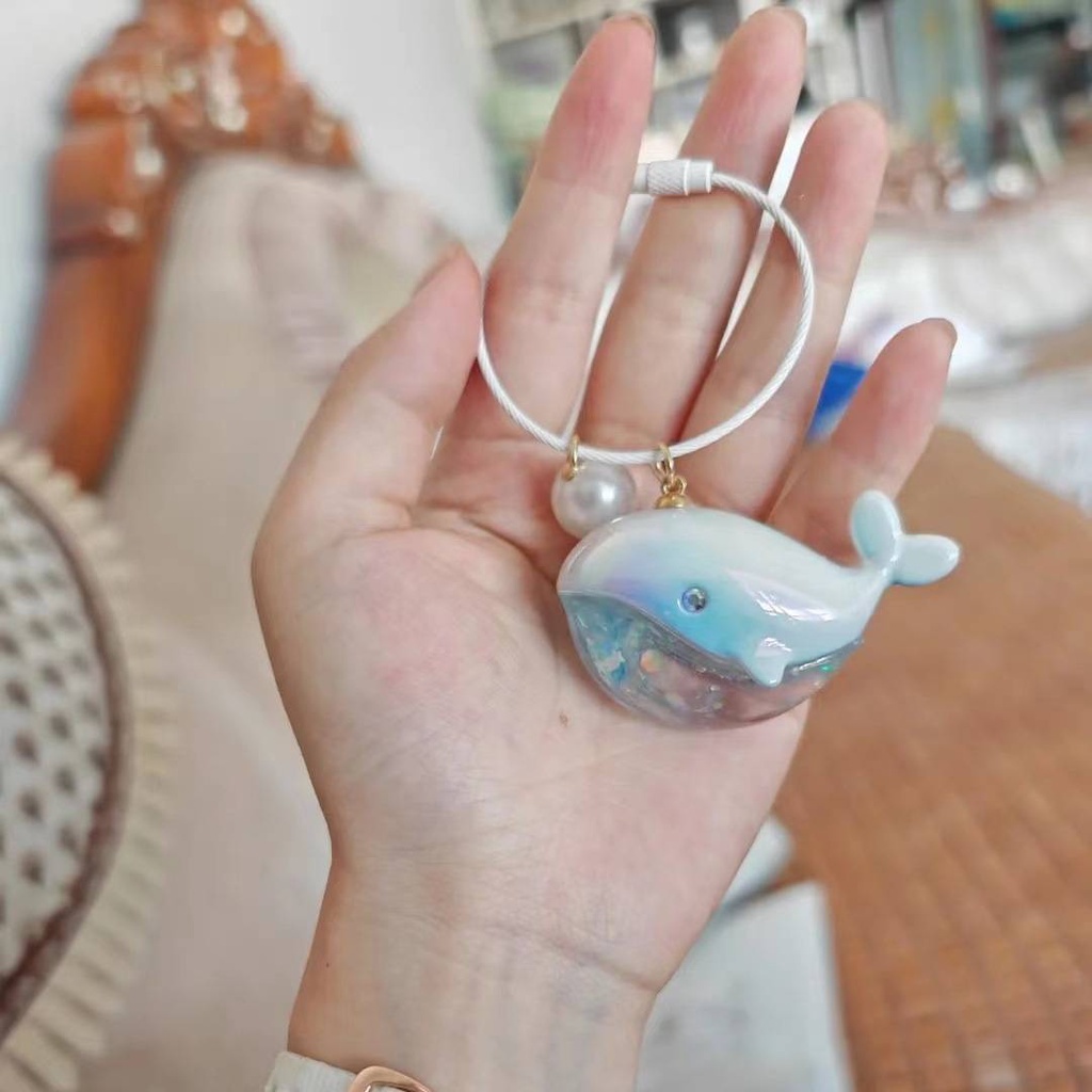 🐋Hàng tồn kho🐋Phụ Kiện Móc Khóa Hình Cá Voi Su Zaizai dolphin Khi Chạy Ba Lô