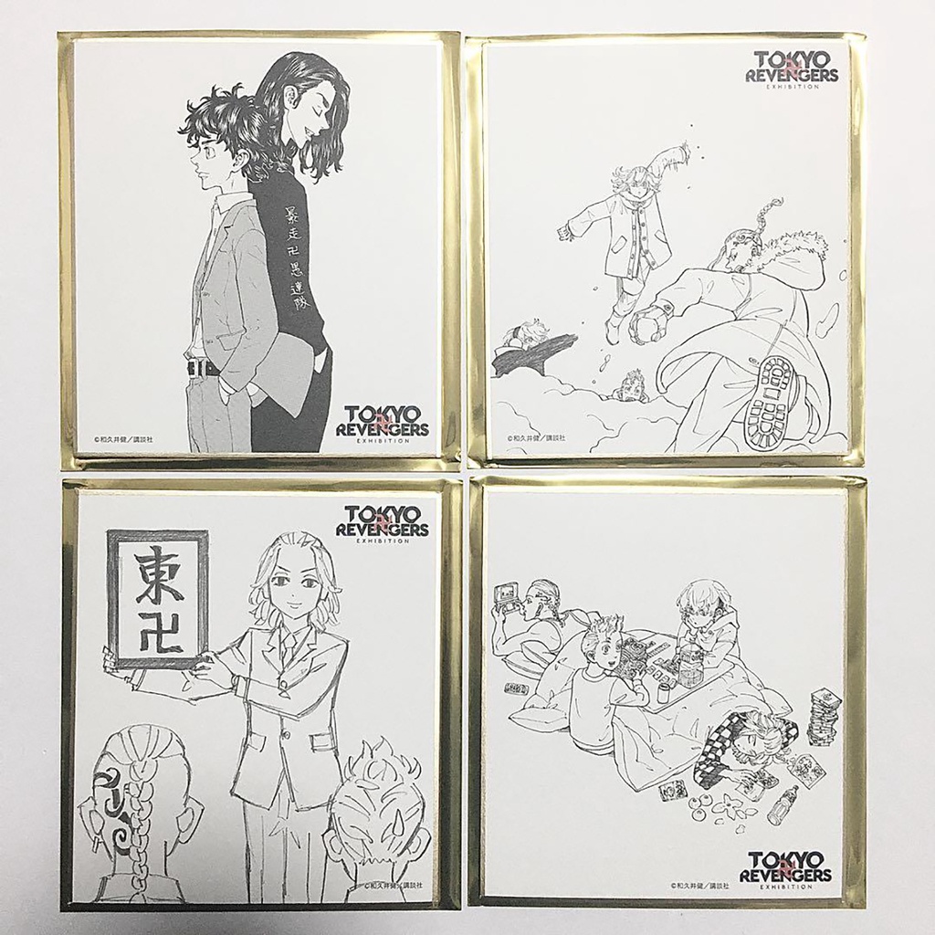Pack tranh nhân phẩm Shikishi Tokyo Revengers triển lãm Chính hãng
