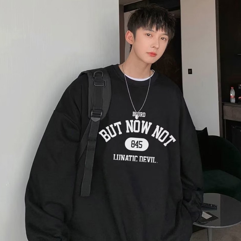 Áo thun AOKANG tay dài in chữ thời trang dành cho nam