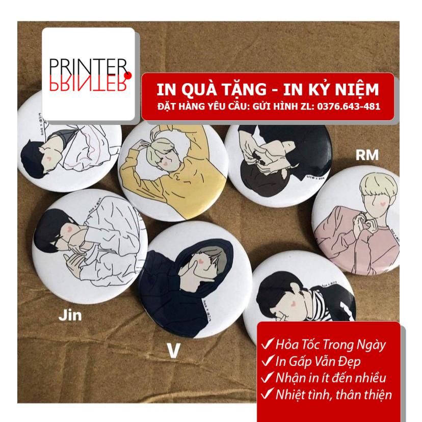 Huy hiệu BTS Line Art lmt