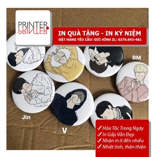 Huy hiệu BTS Line Art lmt