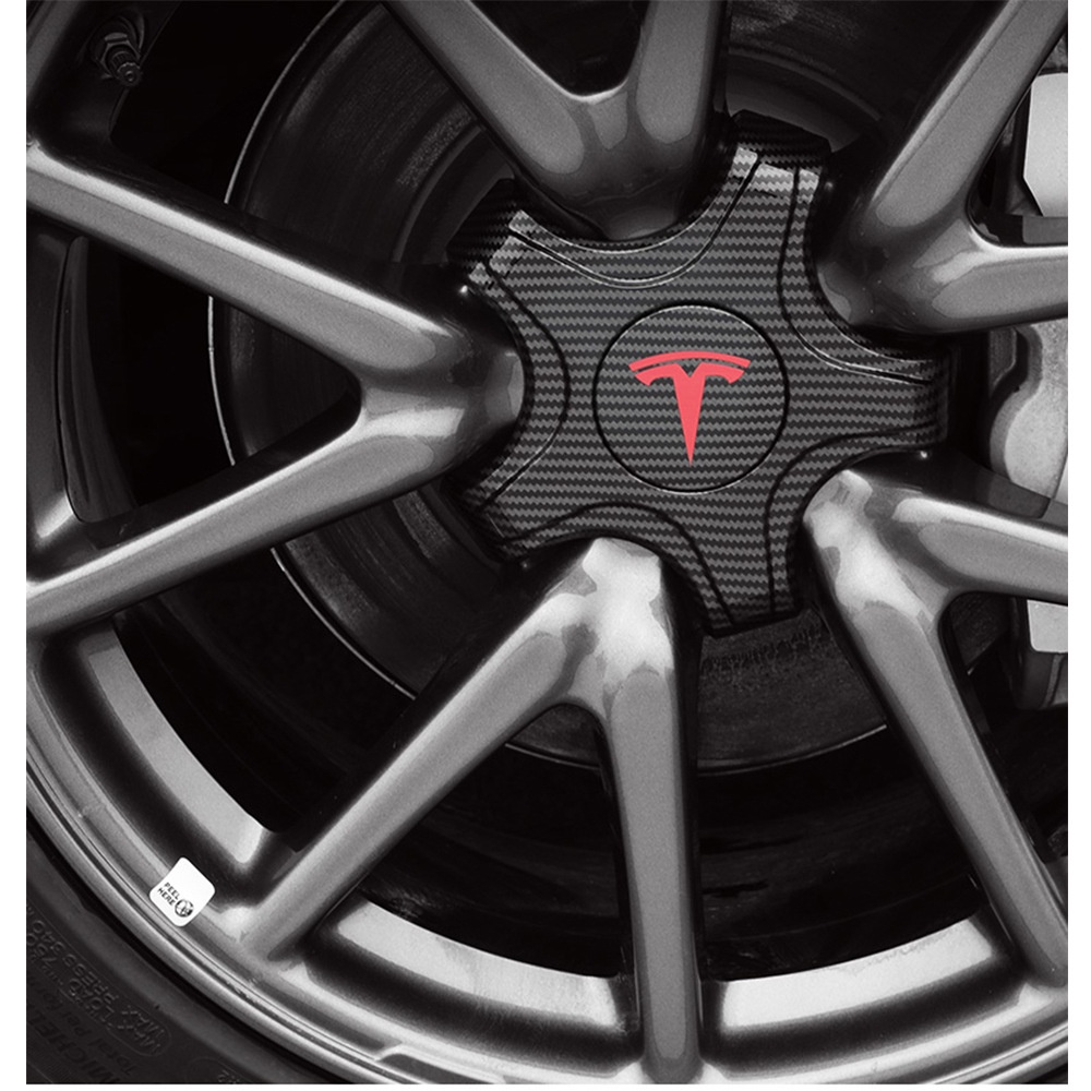 Thích hợp cho Tesla Tesla Tesla Model 3 Bánh Trung Tâm Bao Bánh Xe Logo Năm Móng Vuốt Vỏ Bảo Vệ Bảo 