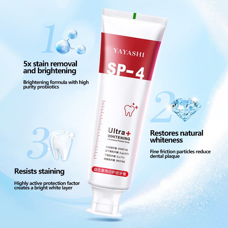 Kem đánh răng sp-4, kem đánh răng làm sáng sp-4 kem đánh răng fresh breath, kem đánh răng yayashi sp-4 probiotic, cải thiện vết răng màu vàng gói gia đình unisex yr