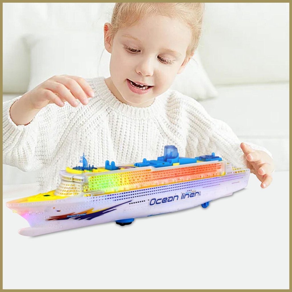 Đồ Chơi Tàu Thuyền Du Lịch Có Đèn LED Và Âm Thanh Vui Nhộn paca3vn