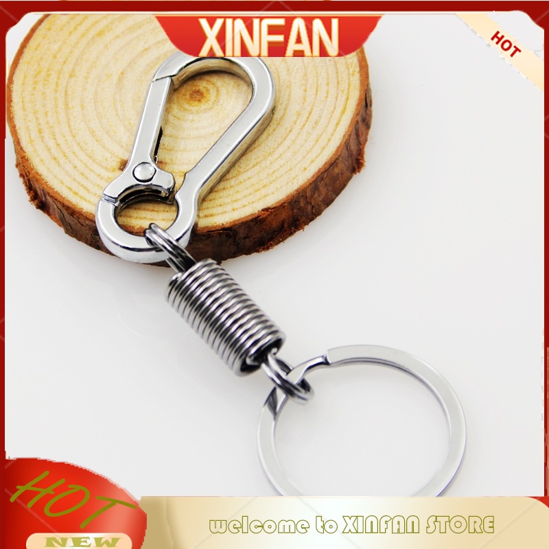 Xinfan Vòng Đệm Lò Xo Bằng Thép Không Gỉ Màu Bạc Bảo Vệ An Toàn Cho Thắt Lưng Xe Hơi