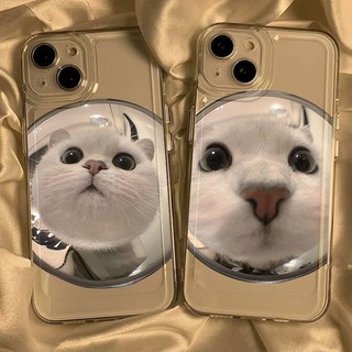 Ốp Điện Thoại Mềm Trong Suốt Chống Rơi In Hình Mèo Cho IPhone11 12 13 14 Pro MAX Premium IPhoneX XR XS MAX SE IPhone 7 8 Plus