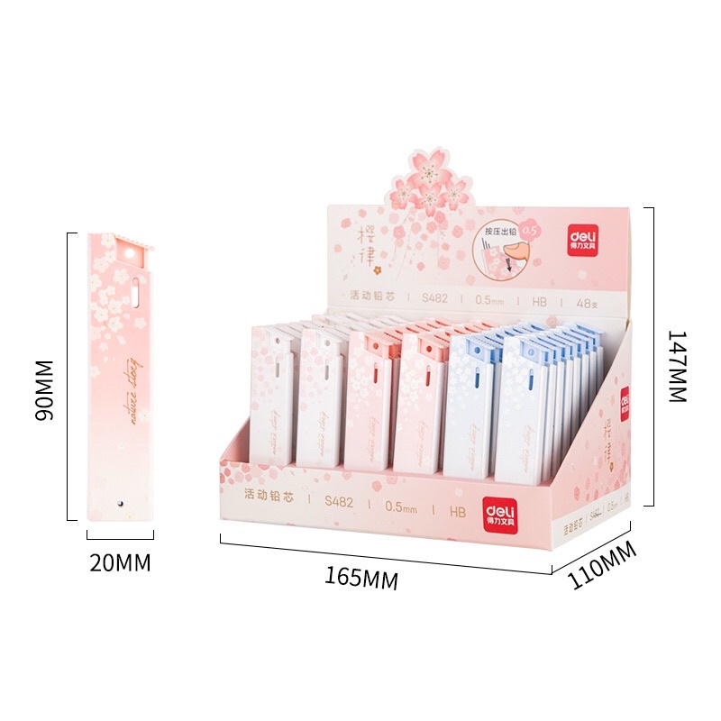 Ngòi ruột chì kim DELI 0.5mm