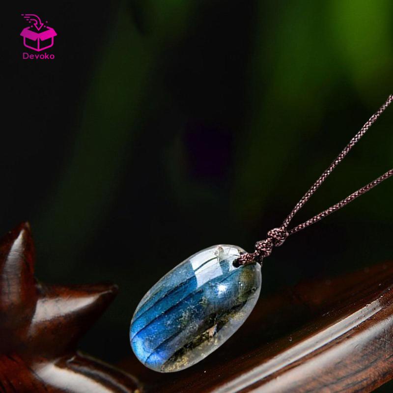 Vòng cổ Mặt Đá Labradorite