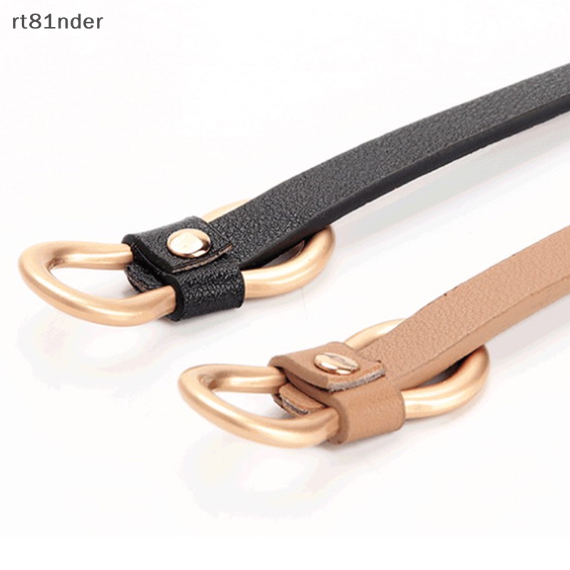 Rt women's solid color belt simple all-match không có lỗ da pu trang trí thắt lưng mỏng cho bé gái váy áo sơ mi mùa hè dây thắt lưng nhỏ n