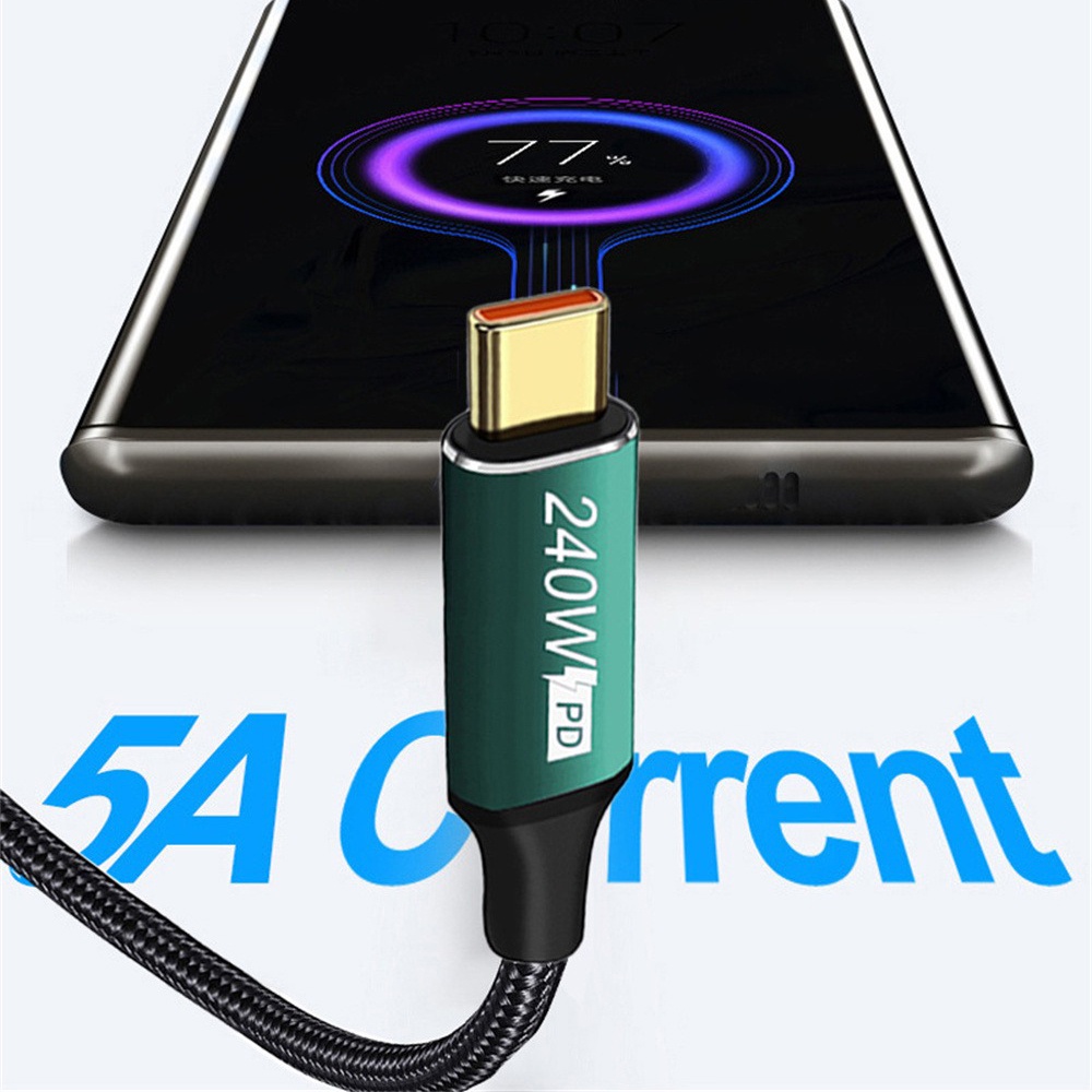 Dây Cáp Sạc Nhanh 240w 48v 5a pd type-c 0.5 / 1 / 2 / 3m Chuyên Dụng Cho huawe