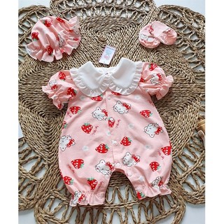Body dâu hồng bèo dâu đỏ cho bé gái