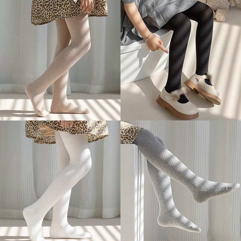 Bobora Quần Legging Màu Trơn Giữ Ấm Cho Bé Gái