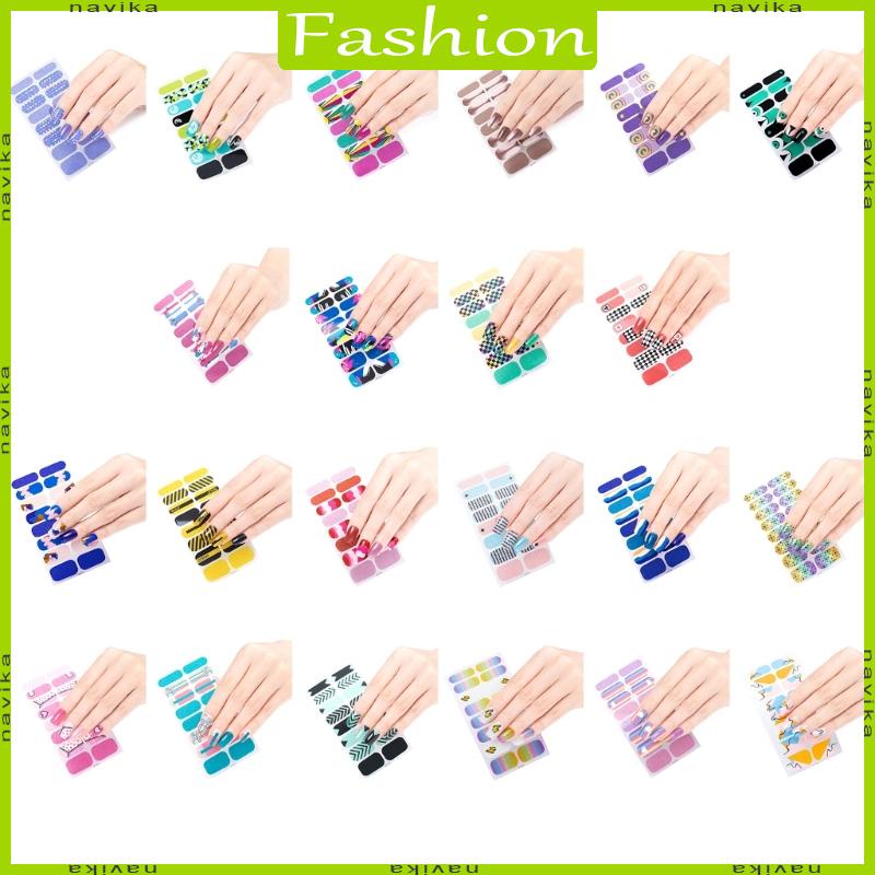 Nav strips design nail decals fashion nail sticker trang trí cho phụ nữ