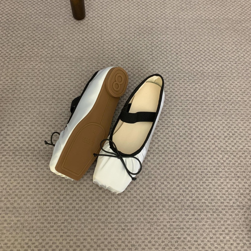 Giày Búp Bê Mary Jane Mũi Vuông Phong Cách Thời Trang Mùa Hè 2023 Mới