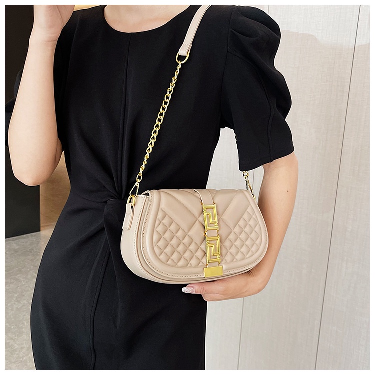 Túi Đeo Vai Màu Trơn Có Khóa Kéo Phong Cách Retro Pháp 2023 Mùa Mới Hợp Thời Trang Cho Nữ