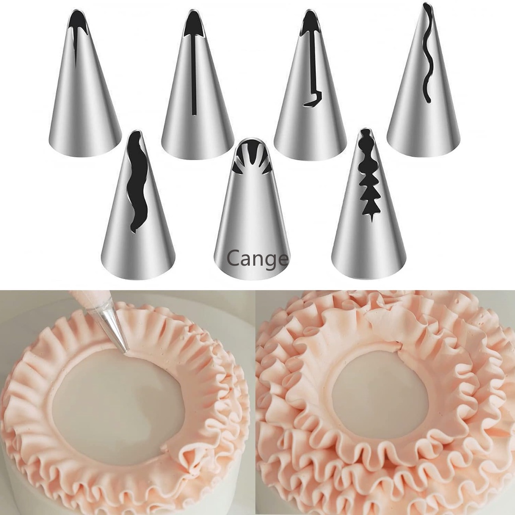 8 cái / bộ đám cưới nga vòi phun bánh ngọt puff váy icing piping nozzles pastry trang trí mẹo bánh cupcake decorator tool