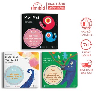 Sách Ehon - Moi Moi và những người bạn - Dành cho trẻ từ 0-2 tuổi - Tách Lẻ 3 Cuốn Tùy Chọn - NPH Wabooks