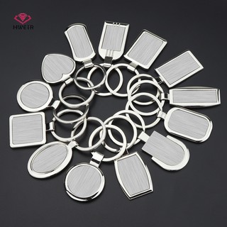 Hwetr móc khóa kim loại móc khóa trống móc khóa bằng thép không gỉ móc khóa kim loại tự làm mới