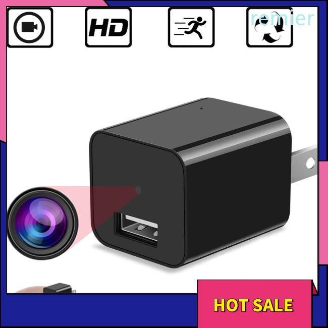 Re hd 1080p wall mini usb charger camera monitor máy quay video giám sát an ninh gia đình