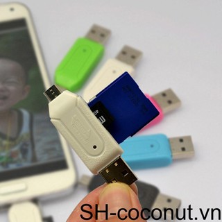 Máy ảnh điện thoại di động 1/2/3 thẻ nhớ sd sdhc micro usb usb 2 0 bộ chuyển đổi đầu đọc thẻ otg
