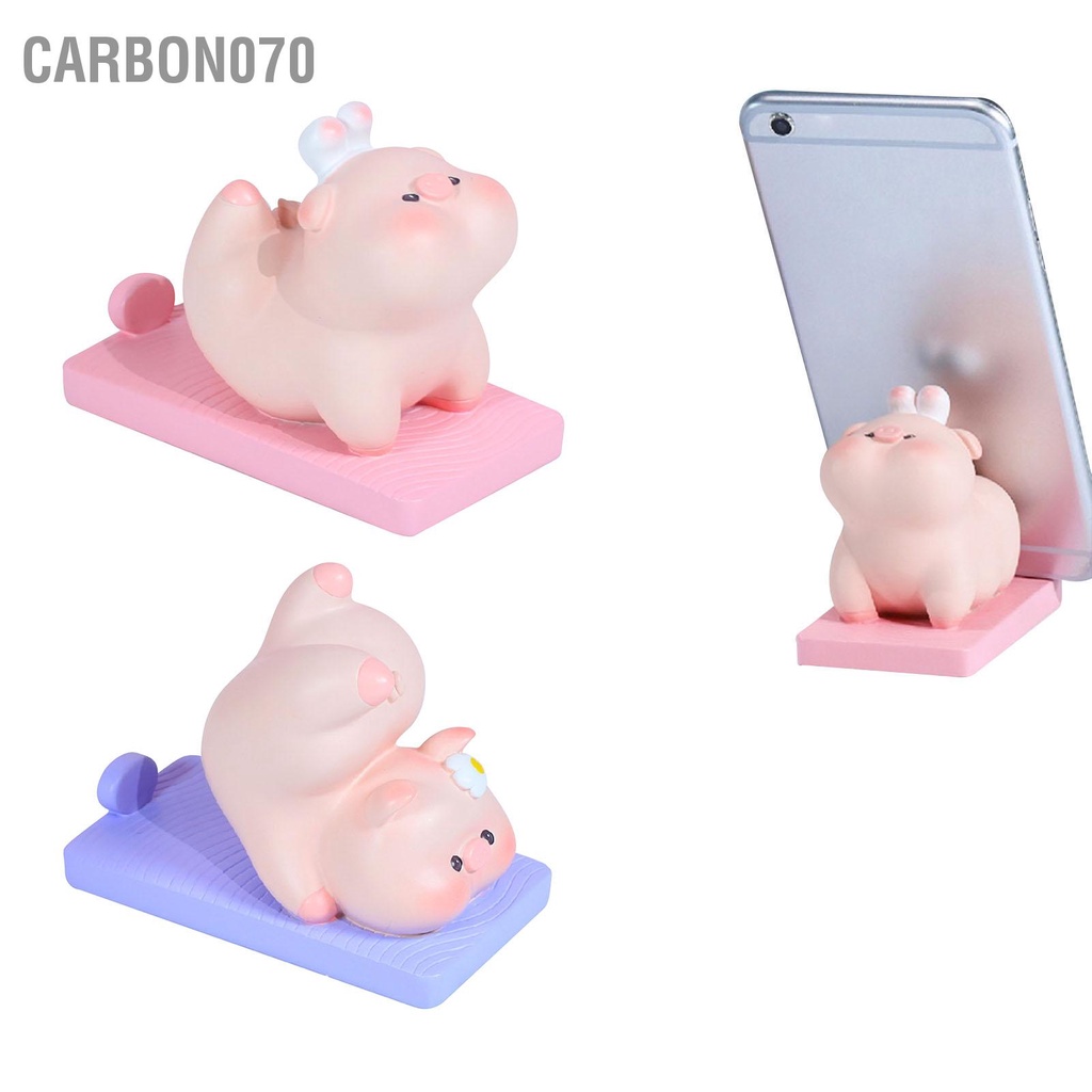 Giá Đỡ Điện Thoại Hình Lợn Tập Yoga Đáng Yêu Nhựa Cho Bàn Làm Việc Tại Nhà